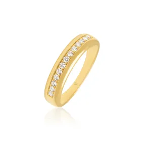 14KT Yellow Gold Diamond Oslo Band Ring