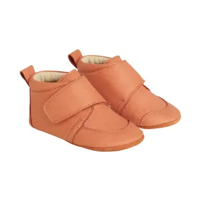 (3540) Enfant Slippers Velcro Coral