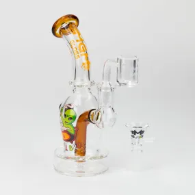 6.5" MGM Glass Alien Graphic Dab Rig