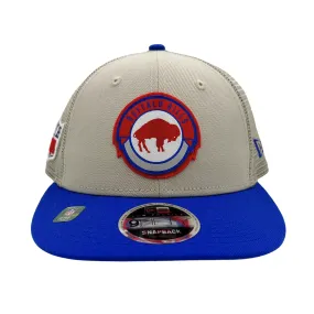 Buffalo Bills Stone With Retro Patch 2023 Sideline Low Profile Snapback Hat