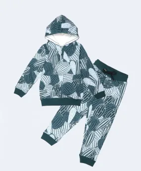 Cactus Pattern Kids Hoodie & Joggers Set