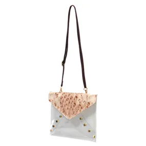 Clear Beige Cow Fashion Stadium Cross Body Bag