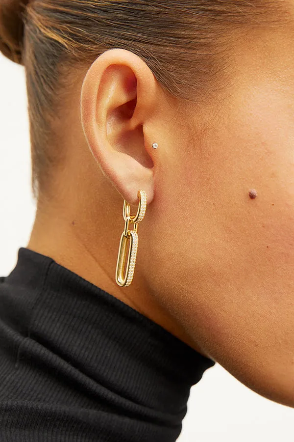 Flora Earrings :: Gold