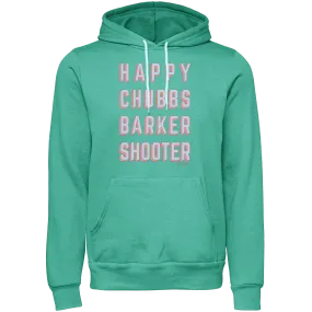 Golf Happy Chubbs Barker Shooter Unisex Hoodie