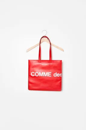 Huge Logo Tote Bag Red