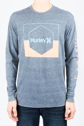 Hurley Guys Movers Long Sleeve Graphic Tee