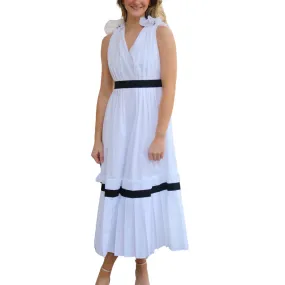 Meimeij V-Neck Dress - White