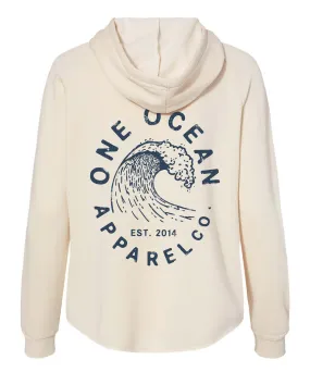 One Ocean Wave V-Neck Hoodie