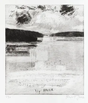 Upriver. 2022. Etching.